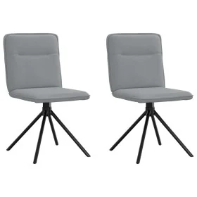 Sillas de comedor giratorias 2 unidades tela gris claro von , Essstühle - Ref: Foro24-4101232, Preis: 104,25 €, Rabatt: %