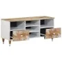 Mueble de TV madera maciza de mango 100x33,5x46 cm von , CD- und DVD-Speicher - Ref: Foro24-4018682, Preis: 84,05 €, Rabatt: %