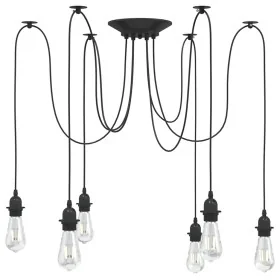 Lámpara colgante con 6 portalámparas E27 metal negro de , Lámparas - Ref: Foro24-4103455, Precio: 42,98 €, Descuento: %