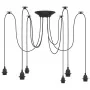 Lámpara colgante con 6 portalámparas E27 metal negro de , Lámparas - Ref: Foro24-4103455, Precio: 42,98 €, Descuento: %