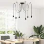 Lámpara colgante con 6 portalámparas E27 metal negro de , Lámparas - Ref: Foro24-4103455, Precio: 42,98 €, Descuento: %
