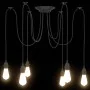 Lámpara colgante con 6 portalámparas E27 metal negro de , Lámparas - Ref: Foro24-4103455, Precio: 42,98 €, Descuento: %