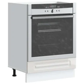 Mueble de horno Kalmar alto brillo blanco madera reconstituida de , Armarios de cocina - Ref: Foro24-853519, Precio: 74,68 €,...