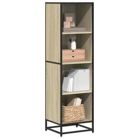Estantería madera contrachapada color roble 40x35x139 cm de , Librerías y estanterías - Ref: Foro24-849125, Precio: 85,76 €, ...