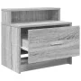 Mesilla de noche con cajón gris sonoma 51x31x47 cm de , Mesitas de noche - Ref: Foro24-858678, Precio: 45,52 €, Descuento: %