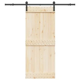Kit de herrajes para puertas correderas acero negro 183 cm by , Door items - Ref: Foro24-4009748, Price: 45,86 €, Discount: %