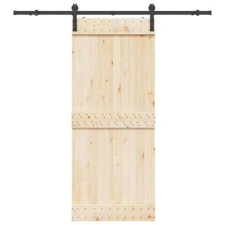 Kit de herrajes para puertas correderas acero negro 183 cm by , Door items - Ref: Foro24-4009748, Price: 45,86 €, Discount: %