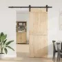 Kit de herrajes para puertas correderas acero negro 183 cm by , Door items - Ref: Foro24-4009748, Price: 45,86 €, Discount: %