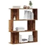 Estantería de madera de ingeniería envejecida 80x24x96 cm de , Librerías y estanterías - Ref: Foro24-855772, Precio: 53,05 €,...