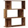 Estantería de madera de ingeniería envejecida 80x24x96 cm de , Librerías y estanterías - Ref: Foro24-855772, Precio: 53,05 €,...