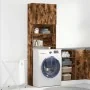 Armario lavadora madera ingeniería roble ahumado 64x24x190 cm de , Accesorios para lavadoras y secadoras - Ref: Foro24-859131...