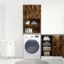 Armario lavadora madera ingeniería roble ahumado 64x24x190 cm de , Accesorios para lavadoras y secadoras - Ref: Foro24-859131...