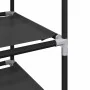 Zapatero 10 niveles negro 44x28x180 cm tejido no tejido de , Zapateros y organizadores de calzado - Ref: Foro24-4100620, Prec...