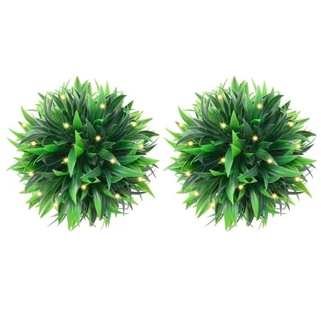 Bolas de boj artificial con luces LED 4 unidades 15 cm by , artificial flora - Ref: Foro24-3335898, Price: 46,00 €, Discount: %