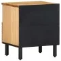 Mesitas de noche 2 uds madera maciza de mango marrón 40x33x46cm de , Mesitas de noche - Ref: Foro24-4017727, Precio: 109,84 €...