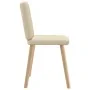 Sillas de comedor 6 unidades tela color crema de , Sillas de comedor - Ref: Foro24-3315445, Precio: 288,54 €, Descuento: %