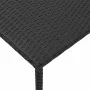 Mesa centro jardín rectangular negra 40x40x37cm ratán sintético de , Mesas de jardín - Ref: Foro24-4104045, Precio: 28,46 €, ...