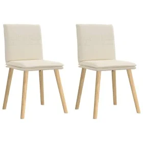 Sillas de comedor 2 unidades lino de , Sillas de comedor - Ref: Foro24-4101266, Precio: 115,29 €, Descuento: %