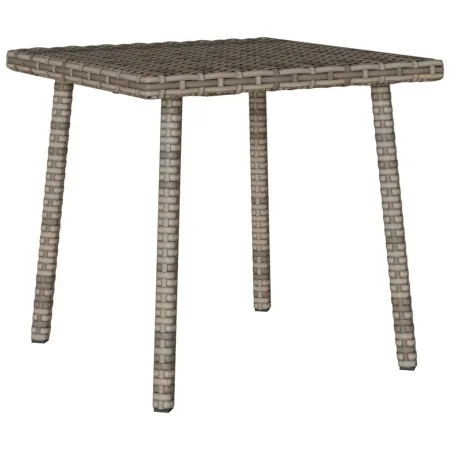 Mesa centro jardín rectangular gris 40x40x37cm ratán sintético de , Mesas de jardín - Ref: Foro24-4104047, Precio: 27,42 €, D...