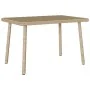 Mesa centro jardín rectangular beige 60x40x37cm ratán sintético de , Mesas de jardín - Ref: Foro24-4104053, Precio: 37,63 €, ...