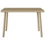 Mesa centro jardín rectangular beige 60x40x37cm ratán sintético de , Mesas de jardín - Ref: Foro24-4104053, Precio: 37,63 €, ...