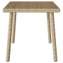 Mesa centro jardín rectangular beige 60x40x37cm ratán sintético de , Mesas de jardín - Ref: Foro24-4104053, Precio: 37,63 €, ...