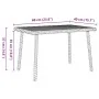 Mesa centro jardín rectangular beige 60x40x37cm ratán sintético de , Mesas de jardín - Ref: Foro24-4104053, Precio: 37,63 €, ...