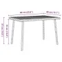 Mesa centro jardín rectangular marrón 60x40x37 cm de , Mesas de jardín - Ref: Foro24-4104051, Precio: 32,32 €, Descuento: %