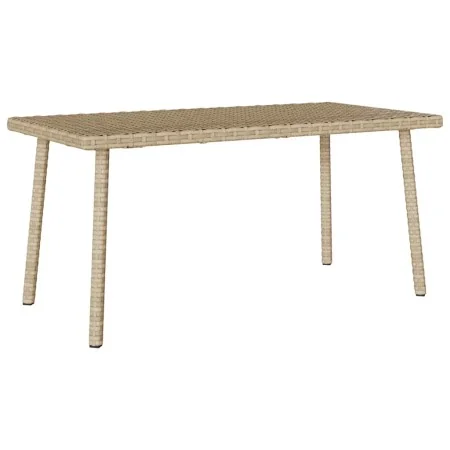 Mesa centro jardín rectangular beige 80x40x37cm ratán sintético de , Mesas de jardín - Ref: Foro24-4104058, Precio: 38,43 €, ...