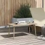 Mesa centro jardín rectangular beige 80x40x37cm ratán sintético de , Mesas de jardín - Ref: Foro24-4104058, Precio: 38,43 €, ...