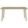Mesa centro jardín rectangular beige 80x40x37cm ratán sintético de , Mesas de jardín - Ref: Foro24-4104058, Precio: 38,43 €, ...