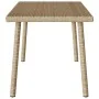 Mesa centro jardín rectangular beige 80x40x37cm ratán sintético de , Mesas de jardín - Ref: Foro24-4104058, Precio: 38,43 €, ...