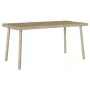 Mesa centro jardín rectangular beige 80x40x37cm ratán sintético de , Mesas de jardín - Ref: Foro24-4104058, Precio: 38,43 €, ...