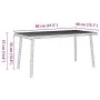 Mesa centro jardín rectangular beige 80x40x37cm ratán sintético de , Mesas de jardín - Ref: Foro24-4104058, Precio: 38,43 €, ...