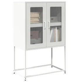 Aparador de acero blanco 68x39x107 cm de , Aparadores - Ref: Foro24-853379, Precio: 96,27 €, Descuento: %