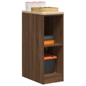 Armario de almacenamiento para garaje roble marrón 30x51x85 cm de , Armarios industriales - Ref: Foro24-860532, Precio: 49,03...