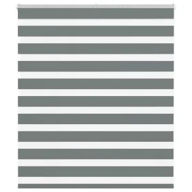 Estor cebra gris oscuro tejido ancho 130,9 cm poliéster de , Persianas y estores - Ref: Foro24-4014112, Precio: 23,52 €, Desc...