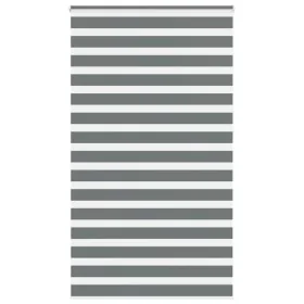 Estor cebra gris oscuro tejido ancho 130,9 cm poliéster de , Persianas y estores - Ref: Foro24-4014190, Precio: 31,17 €, Desc...