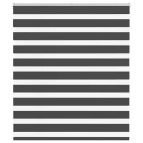 Estor cebra negro 135x150 cm tejido ancho 130,9 cm poliéster de , Persianas y estores - Ref: Foro24-4014242, Precio: 33,05 €,...