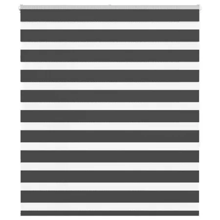 Estor cebra negro 135x150 cm tejido ancho 130,9 cm poliéster de , Persianas y estores - Ref: Foro24-4014242, Precio: 33,05 €,...