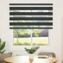 Estor cebra negro 135x150 cm tejido ancho 130,9 cm poliéster de , Persianas y estores - Ref: Foro24-4014242, Precio: 33,05 €,...