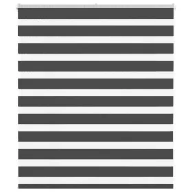 Estor cebra negro 125x100 cm tejido ancho 120,9 cm poliéster de , Persianas y estores - Ref: Foro24-4014214, Precio: 22,76 €,...