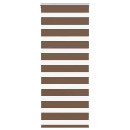 Estor cebra marrón 60x100 cm tejido ancho 55,9 cm poliéster de , Persianas y estores - Ref: Foro24-4014305, Precio: 19,03 €, ...