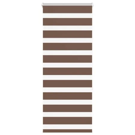 Estor cebra marrón 55x150 cm tejido ancho 50,9 cm poliéster de , Persianas y estores - Ref: Foro24-4014330, Precio: 19,86 €, ...