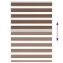 Estor cebra marrón 100x100 cm tejido ancho 95,9 cm poliéster de , Persianas y estores - Ref: Foro24-4014313, Precio: 23,12 €,...