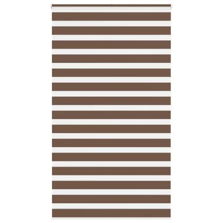 Estor cebra marrón 125x200 cm tejido ancho 120,9 cm poliéster de , Persianas y estores - Ref: Foro24-4014370, Precio: 26,51 €...