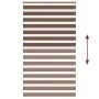 Estor cebra marrón 125x200 cm tejido ancho 120,9 cm poliéster de , Persianas y estores - Ref: Foro24-4014370, Precio: 26,51 €...