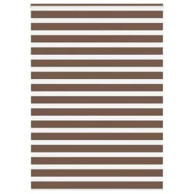 Estor cebra marrón 160x230 cm tejido ancho 155,9 cm poliéster de , Persianas y estores - Ref: Foro24-4014403, Precio: 36,37 €...