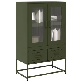 Aparador de acero verde oliva 68x39x111,5 cm de , Aparadores - Ref: Foro24-853366, Precio: 146,89 €, Descuento: %
