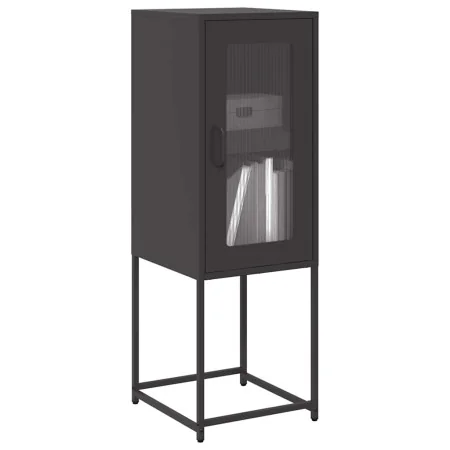 Aparador de acero laminado en frío negro 36x39x107 cm de , Aparadores - Ref: Foro24-853398, Precio: 66,94 €, Descuento: %